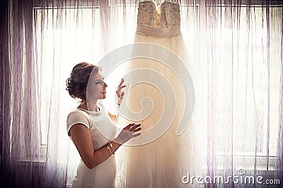 Wedding dress Stock Photo