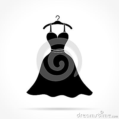 Wedding dress icon Vector Illustration