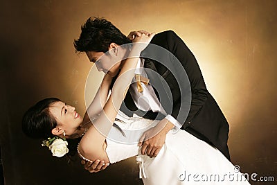 Wedding fashion dance Stock Photo