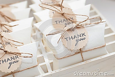 Wedding favors Stock Photo