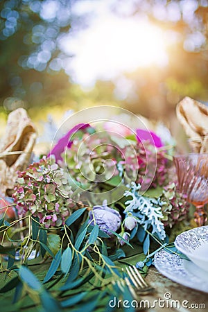 Wedding Florals Stock Photo