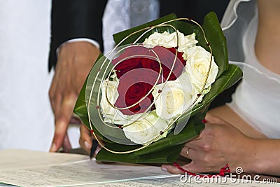 Wedding flower bouquet Stock Photo