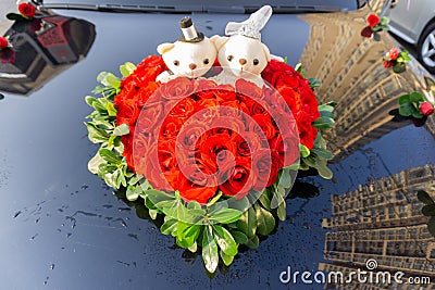 Wedding Flower Decoration Stock Photo