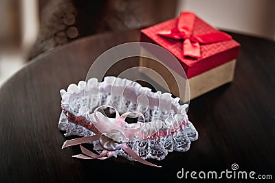 Wedding garter Stock Photo