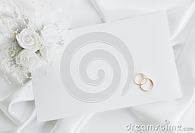 The wedding invitation Stock Photo