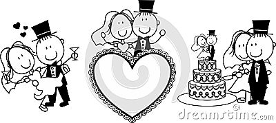 Wedding invitation Vector Illustration