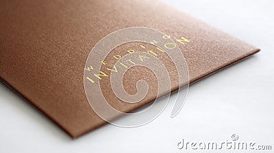 Wedding invitation Stock Photo