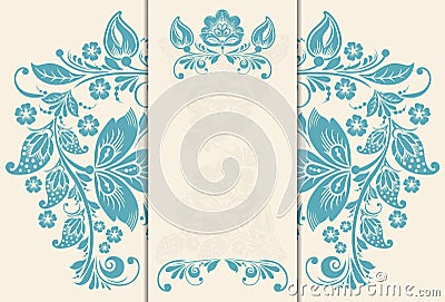 Wedding invitation cards Vector Illustration