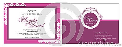 Wedding Invitation Stock Photo