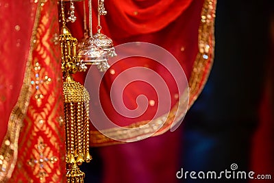 Hindu Wedding Knot Stock Photo