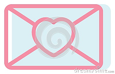 Wedding letter, icon.v Vector Illustration