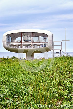 Wedding location in the dunes on the Baltic Sea beach in Binz. Registry office on the island of RÃ¼gen. Mecklenburg-Vorpommern Editorial Stock Photo