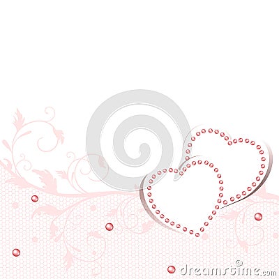 Wedding love frame Vector Illustration