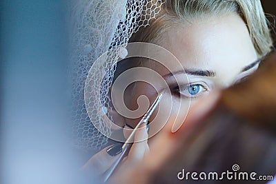 Wedding makeup Stock Photo