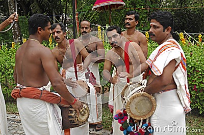 Wedding musician, Kerala India Editorial Stock Photo