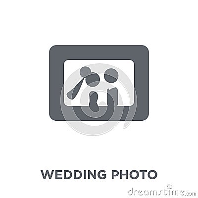 Wedding photo icon from Wedding and love collection. Vector Illustration