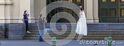 Wedding photo session Editorial Stock Photo