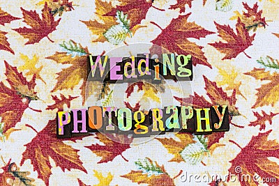 Wedding photography event business Stock Photo