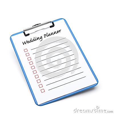 Wedding Planner Stock Photo