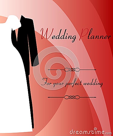 Wedding planner background Vector Illustration