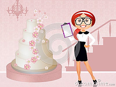 Wedding planner Cartoon Illustration