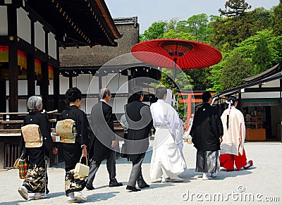Wedding procession Editorial Stock Photo