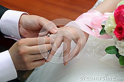 Wedding ring Stock Photo