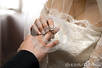 Wedding ring Stock Photo