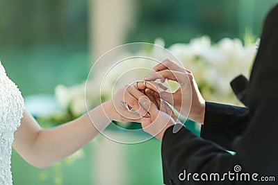 Wedding ring Stock Photo