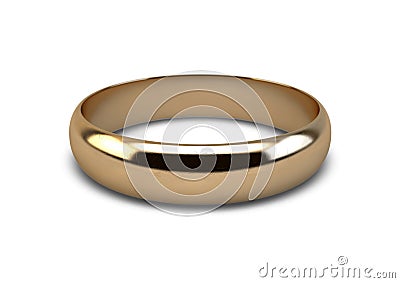 Wedding Ring Gold Stock Photo
