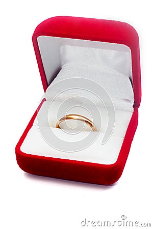 Wedding ring isolated Stock Photo