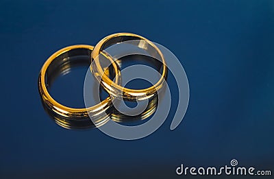 Wedding ring on screen of smart phone love Stock Photo