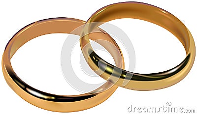 Wedding Rings 01 Vector Illustration