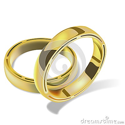 Wedding Rings 03 Vector Illustration