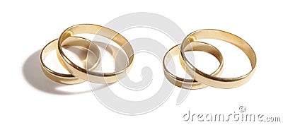 Wedding rings Stock Photo