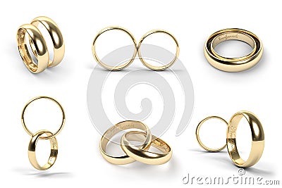 Wedding rings Stock Photo