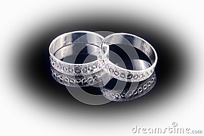 Wedding rings Stock Photo