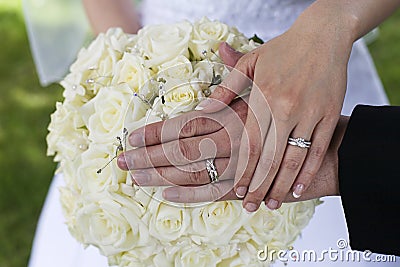 Wedding rings Stock Photo