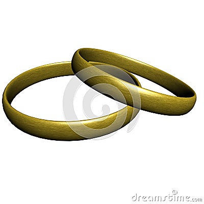 Wedding rings Stock Photo