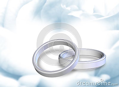 Wedding rings Stock Photo