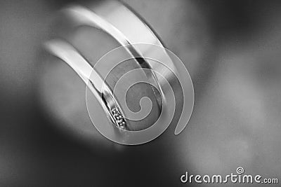 Wedding rings closeout. Wedding details Stock Photo