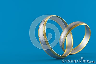 Wedding rings Cartoon Illustration