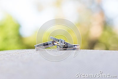 Wedding rings Stock Photo