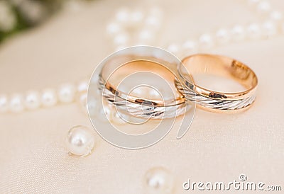 Wedding rings Stock Photo