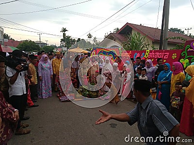 The wedding - Pencak silat Editorial Stock Photo