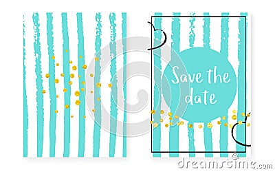 Wedding Shimmer. Mint Spray. Stripe Party Paint. Vector Illustration