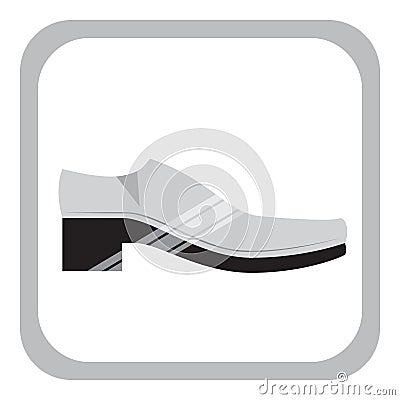 wedding shoe for men. Vector illustration decorative design Vector Illustration