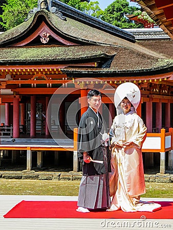 Wedding in the Shrine Editorial Stock Photo