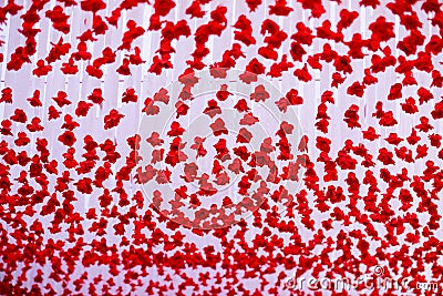 Wedding stage of flowers disign Stock Photo