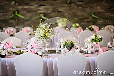 Wedding table Stock Photo